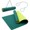 Ewedoos Eco Friendly Yoga Mat Thick TPE Yoga Mat Non Slip Yoga Mats Anti-tear Exercise Workout Mat for Women Men Kids Yoga, Pilates and Fitness(Green Yoga Mat)
