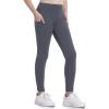 Ewedoos Girl’s Athletic Leggings with Pockets Kids Yoga Pants Leggings for Girls Active Running Dance Tights(Gray)