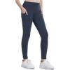 Ewedoos Girl’s Athletic Leggings with Pockets Kids Yoga Pants Leggings for Girls Active Running Dance Tights(Navy Leggings)