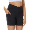Ewedoos Girls Volleyball Athletic Shorts with Pockets – Preppy Spandex Dance Shorts for Teen Girls(Black)