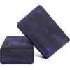 Ewedoos Yoga Blocks 2 Pack Eco Friendly Yoga Block High-Density Non-Slip Yoga Block Set for Yoga Pilates(PURPLE EVA)