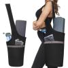 Ewedoos Yoga Mat Bag Yoga Bags with Large Size Pocket and Zipper Pocket, Fit Most Size Mats(Black)