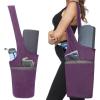 Ewedoos Yoga Mat Bag Yoga Bags with Large Size Pocket and Zipper Pocket, Fit Most Size Mats(Purple)