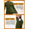 Ewedoos Long Johns for Men Comfortable Fit Mens Thermal Underwear Fleece Lined Top and Bottom Set with Pockets for Winter(Dark Green)