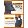 Ewedoos Long Johns for Men Comfortable Fit Mens Thermal Underwear Fleece Lined Top and Bottom Set with Pockets for Winter(Gray)
