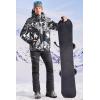 Ewedoos Wind-Stopping DWR Ski Jacket for Men Winter Snow Jacket With Detachable Hood Snowboard Winter Coats(Dark Green)