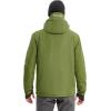 Ewedoos Wind-Stopping DWR Ski Jacket for Men Winter Snow Jacket With Detachable Hood Snowboard Winter Coats(Dark Green)