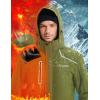 Ewedoos Wind-Stopping DWR Ski Jacket for Men Winter Snow Jacket With Detachable Hood Snowboard Winter Coats(Dark Green)