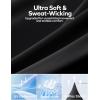 Rash Guard for Men Swim Shirt Quick Dry UPF 50+ Long Sleeve Fishing Shirt for Men UV Sun Protection Beach Shirts(Black)