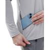Rash Guard for Men Swim Shirt Quick Dry UPF 50+ Long Sleeve Fishing Shirt for Men UV Sun Protection Beach Shirts(Light Grey)
