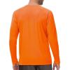 Rash Guard for Men Swim Shirt Quick Dry UPF 50+ Long Sleeve Fishing Shirt for Men UV Sun Protection Beach Shirts(Orange)