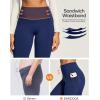 Ewedoos Fleece Lined Leggings Women Tummy Control with Pockets No Front Seam Warm Thermal Leggings Winter Running Yoga Pants(Navy Blue)