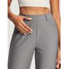 Ewedoos Women Wide Leg Stretchy Dress Pants High Waisted Work Pants Pull on Business Casual Outfits Slacks Office Trousers(Gray-regular)