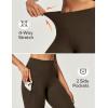 Ewedoos Fleece Lined Leggings Women Thermal Leggings for Women with Pockets High Waisted Winter Warm Tights Pants Clothes(Espresso Brown)