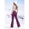 Ewedoos Fleece Lined Pants Women Thermal Yoga Pants with Pockets High Waist Warm Pants Winter Flare Leggings for Women(Dark Purple)