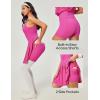 Ewedoos Tennis Dresses for Women Athletic Dress with Shorts Underneath Easy Peezy Pleated Workout Dress with Bra and Pockets(Hot Pink Tennis Dress)