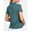 Ewedoos Womens Golf Shirts Breathable UPF 50+ Sun Protection Polo Shirts for Women Dry fit Polos Short Sleeves(Green)