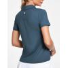 Ewedoos Womens Golf Shirts Breathable UPF 50+ Sun Protection Polo Shirts for Women Dry fit Polos Short Sleeves(Indigo)