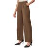 Ewedoos Wide Leg Pants Woman Stretchy Work Dress Pants Women Pull on Business Casual Slacks Trousers Fall Outfits 26″/28″