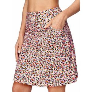 Ewedoos 20″ Knee Length Skorts Skirts for Women with Pockets Golf Tennis Skirt High Waisted Athletic Skorts Casual Summer(Shred)