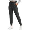 Ewedoos Fleece Lined Pants Women – Fleece Lined Sweatpants Women with Pockets High Waisted Thermal Joggers Winter Pants(Charcoal)