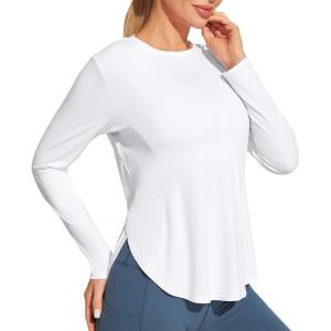 Ewedoos Sun Shirts UPF 50+ Long Sleeve Workout Tops for Women Lightweight Quick Dry Sun Protection Clothing Hiking
