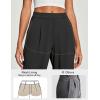 Ewedoos Dress Pants Women Wide Leg Woman Stretchy Work Pants Casual Trousers Slacks for Women Pull On Business Outfits(Black)