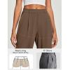 Ewedoos Dress Pants Women Wide Leg Woman Stretchy Work Pants Casual Trousers Slacks for Women Pull On Business Outfits(Caramel)