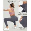 Ewedoos Leggings with 5 Pockets for Women Yoga Pants 25″/ 27″ Workout Leggings for Women Tummy Control Running(Gray)