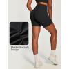 Ewedoos Butt Lifting Biker Shorts Women Tummy Control with Pockets Workout Gym Shorts High Waisted Spandex Yoga Shorts(Black)