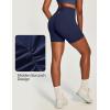 Ewedoos Butt Lifting Biker Shorts Women Tummy Control with Pockets Workout Gym Shorts High Waisted Spandex Yoga Shorts(Navy Blue)