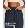 Ewedoos Capri Pants for Women Lightweight Quick Dry Casual Wide Leg Womens Capris Drawstring High Waisted Gaucho Pants(Blue)