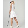 Ewedoos Knee Length Skorts Skirts for Women with 3 Pockets High Waisted 20”Golf Skirts for Women Athletic Skort White