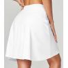 Ewedoos Knee Length Skorts Skirts for Women with 3 Pockets High Waisted 20”Golf Skirts for Women Athletic Skort White