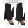 Ewedoos Dress Pants Women Stretchy Work Pants for Women with Pockets Dress Pants Tummy Control Office Casual 31″/ 29″(Black-29″ Petite)