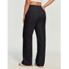 Ewedoos Linen Pants Women, Cotton Linen Breathable Flowy Pant Wide Leg Palazzo Pants for Women Summer Beach Vacation Outfits(Black)