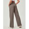Ewedoos Wide Leg Pants Woman Stretchy Work Dress Pants Women Trendy 2026 Business Casual Outfits Comfort Fit Slacks Trousers(Earthluxe Brown)