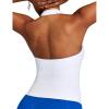 Ewedoos Halter Tops for Women Workout Tank Tops Woman with Built in Bras Double Lined Backless Y2K Trendy Going Out Top(White)