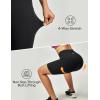 Ewedoos Biker Shorts Women Tummy Control with 3 Pockets Hiking Shorts Women Black Medium