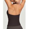 Ewedoos Halter Tops for Women Workout Tank Tops Woman with Built-in Bras Y2K Backless Pilates Athletic Going Out Tank(Hot Fudge Brown)