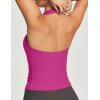 Ewedoos Halter Tops for Women Workout Tank Tops Woman with Built-in Bras Y2K Backless Pilates Athletic Going Out Tank(Hot Pink)