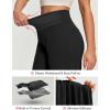 Ewedoos Wide Leg Yoga Pants for Women Tummy Control Stretchy Work Dress Pants Business Casual Trousers with Pockets(Black)