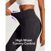 Ewedoos Capri Leggings for Women High Waisted Yoga Pants with Pockets for Women Tummy Control Workout Leggings Yoga Capris(Black Capris)