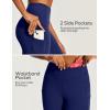 Ewedoos Capri Leggings for Women High Waisted Yoga Pants with Pockets for Women Tummy Control Workout Leggings Yoga Capris(Blue Capris)