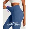 Ewedoos Capri Leggings for Women High Waisted Yoga Pants with Pockets for Women Tummy Control Workout Leggings Yoga Capris(Indigo Capris)