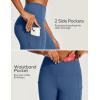 Ewedoos Capri Leggings for Women High Waisted Yoga Pants with Pockets for Women Tummy Control Workout Leggings Yoga Capris(Indigo Capris)