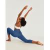 Ewedoos Capri Leggings for Women High Waisted Yoga Pants with Pockets for Women Tummy Control Workout Leggings Yoga Capris(Indigo Capris)