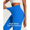 Ewedoos Capri Leggings for Women High Waisted Yoga Pants with Pockets for Women Tummy Control Workout Leggings Yoga Capris(Sparkle Blue Capris)
