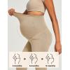 Ewedoos Maternity Pants for Women Stretchy Maternity Clothes Over The Belly Pregnancy Dress Work Pants with Pockets(Khaki)