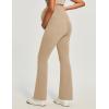 Ewedoos Maternity Pants for Women Stretchy Maternity Clothes Over The Belly Pregnancy Dress Work Pants with Pockets(Khaki)